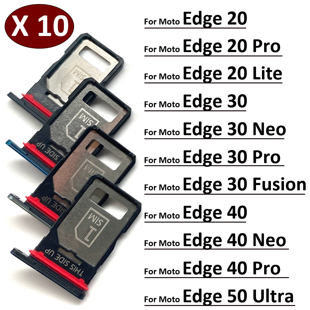 10 шт., держатель для карт Micro Nano SIM, слот-адаптер, гнездо для Motorola Moto Edge 20 30 40 50 Pro Neo Fusion Lite Ultra
10 шт., держатель для карт Micro Nano SIM, слот-адаптер, гнездо для Motorola Moto Edge 20 30 40 50 Pro Neo Fusion Lite Ultra