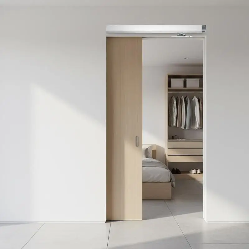 Sliding Pocket Door Hardware Track Kit, 5.73 ft Heavy Duty Pocket Door Hardware Kit, Commercial Grade Pocket Door Hardware and Track Set for 24"-36" Wide Single Door, Smoothly and Easy to Install
Sliding Pocket Door Hardware Track Kit, 5.73 ft Heavy Duty Pocket Door Hardware Kit, Commercial Grade Pocket Door Hardware and Track Set for 24"-36" Wide Single Door, Smoothly and Easy to Install