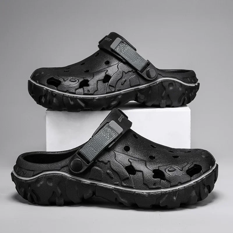 ELUVA 2025 New Men's Sandals Beach Shoes Comfortable Outdoor Slippers Thick Bottom Garden Clogs Non-Slip Solid EVA Sandals
ELUVA 2025 New Men's Sandals Beach Shoes Comfortable Outdoor Slippers Thick Bottom Garden Clogs Non-Slip Solid EVA Sandals