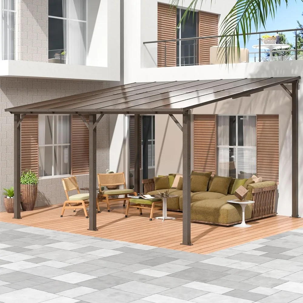 10' x 14'Gazebo,Outdoor Gazebos on Clearance with Aluminum Frame, Wall Mounted Gazebo & Pergola,Lean to Gazebo Awnings for Patio
10' x 14'Gazebo,Outdoor Gazebos on Clearance with Aluminum Frame, Wall Mounted Gazebo & Pergola,Lean to Gazebo Awnings for Patio