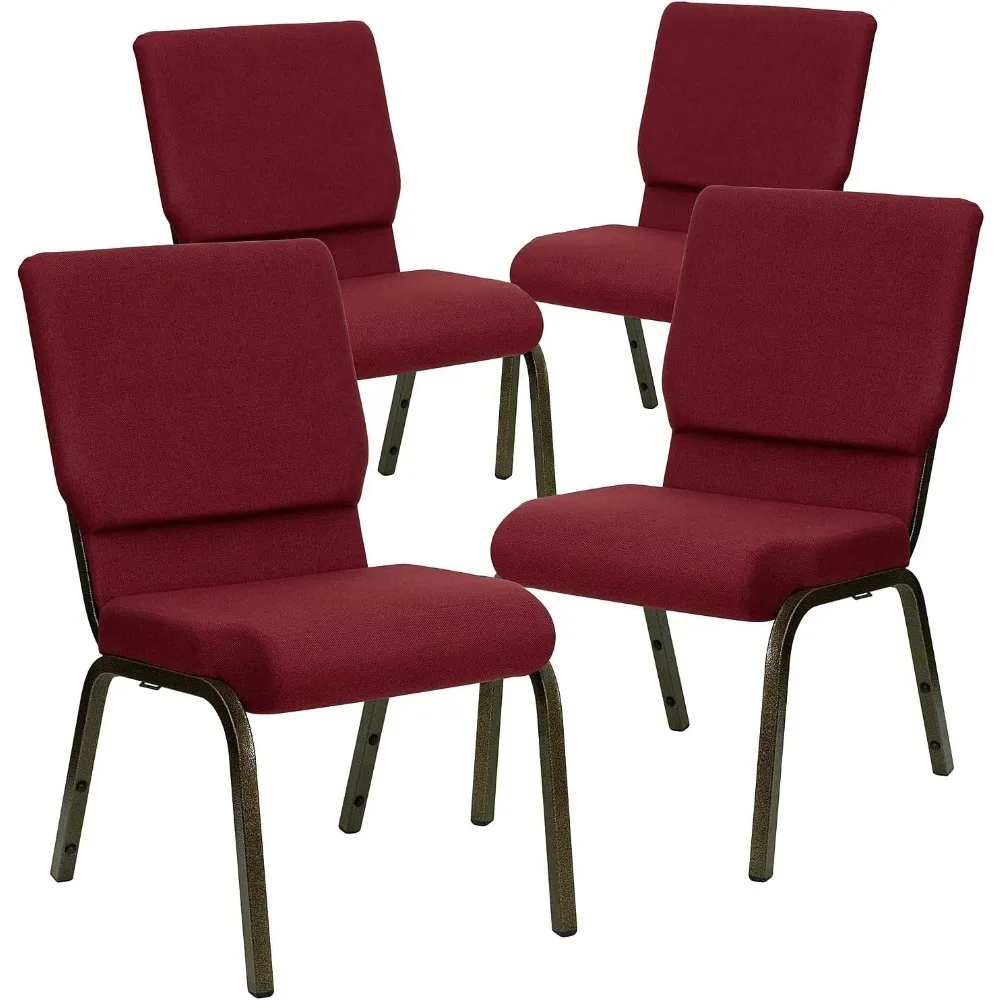 4 Pack HERCULES Series 18.5''W Stacking Church Chair in Burgundy Fabric - Gold Vein Frame
4 Pack HERCULES Series 18.5''W Stacking Church Chair in Burgundy Fabric - Gold Vein Frame