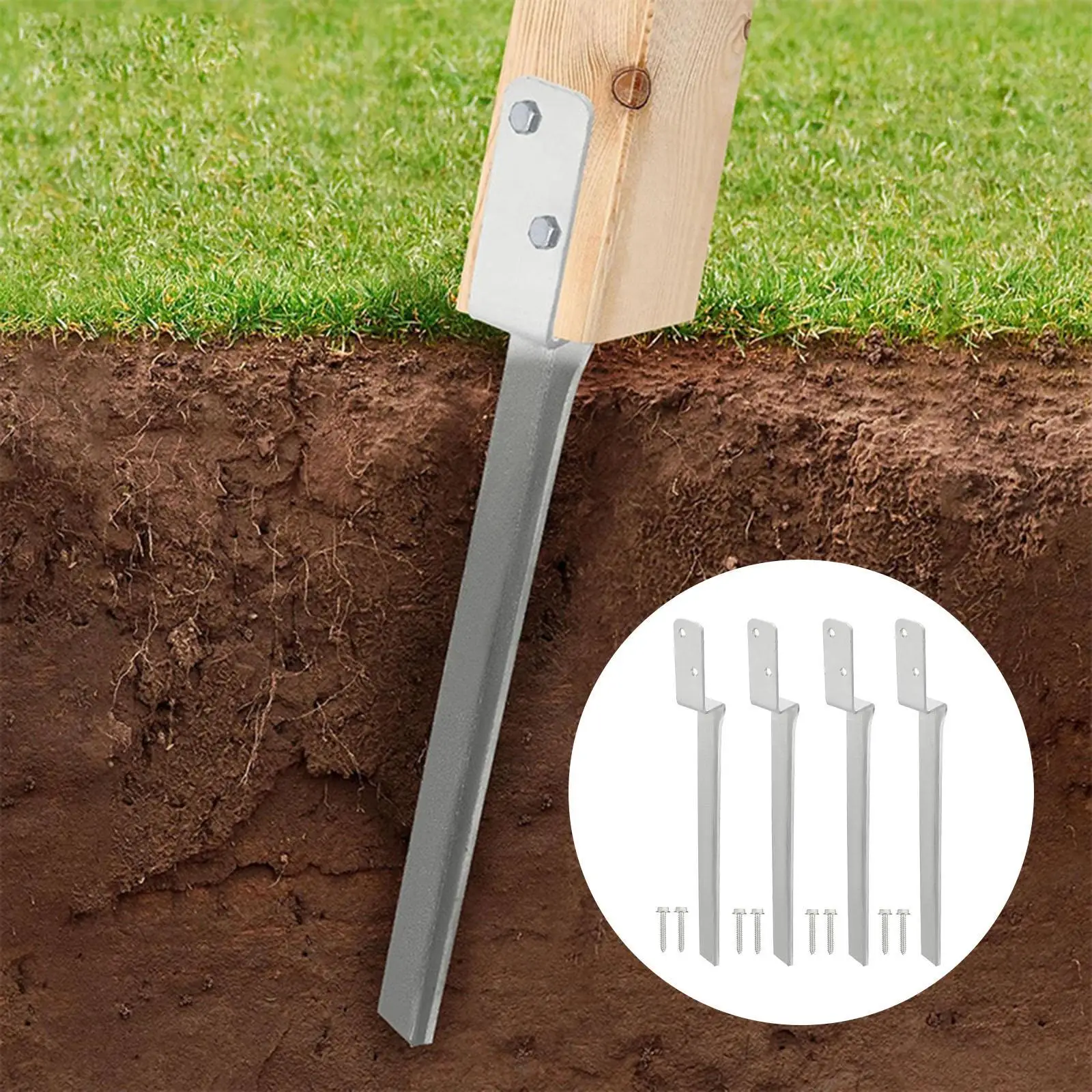 4 крепления для заборных столбов: простые в установке, устойчивая конструкция, заземляющие колышки
4 крепления для заборных столбов: простые в установке, устойчивая конструкция, заземляющие колышки