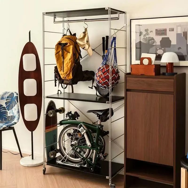 Folding bicycle Japanese storage rack household floor multi-layer display cabinet
Folding bicycle Japanese storage rack household floor multi-layer display cabinet