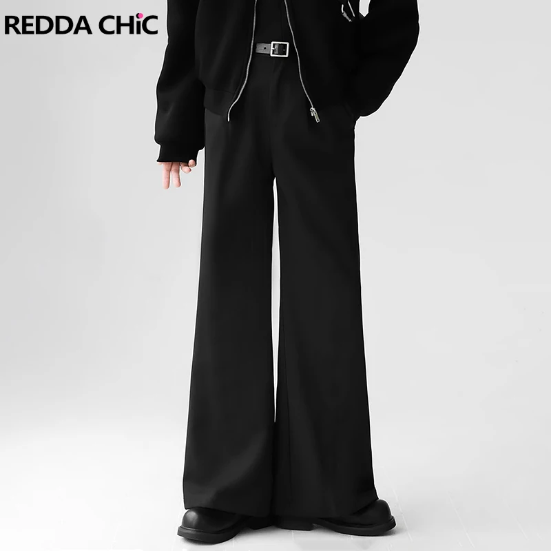 REDDACHIC Hooks & Eyes Black Wide Leg Suit Pants Men High Waist Solid Casual Loose Straight Trousers Office Lady Formal Clothes
REDDACHIC Hooks & Eyes Black Wide Leg Suit Pants Men High Waist Solid Casual Loose Straight Trousers Office Lady Formal Clothes