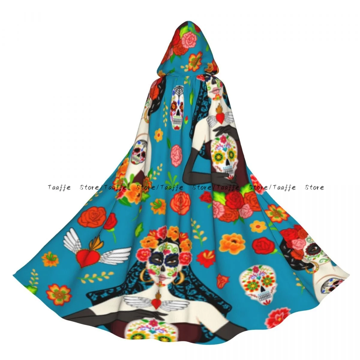 Mexican Dia Los Muertos Sugar Skull Witch Cloak Halloween Cosplay Costume Adult Unisex Cloak Retro Ages Cape
Mexican Dia Los Muertos Sugar Skull Witch Cloak Halloween Cosplay Costume Adult Unisex Cloak Retro Ages Cape