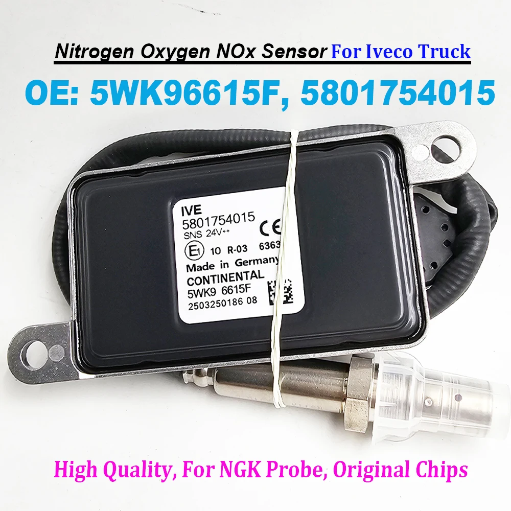 5WK96615F 5801754015 Nitrogen Oxygen NOX Sensor 24V NEW For NGK Probe 41271167 5801424181 5801754016 For IVECO Truck part
5WK96615F 5801754015 Nitrogen Oxygen NOX Sensor 24V NEW For NGK Probe 41271167 5801424181 5801754016 For IVECO Truck part