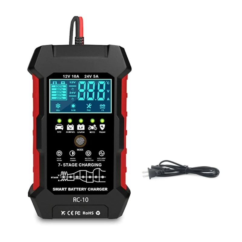 12V 10A/24V 5A Car Fast ChargersMultifunction Full Automatic Intelligent Repair Replenisher Digital Screen
12V 10A/24V 5A Car Fast ChargersMultifunction Full Automatic Intelligent Repair Replenisher Digital Screen