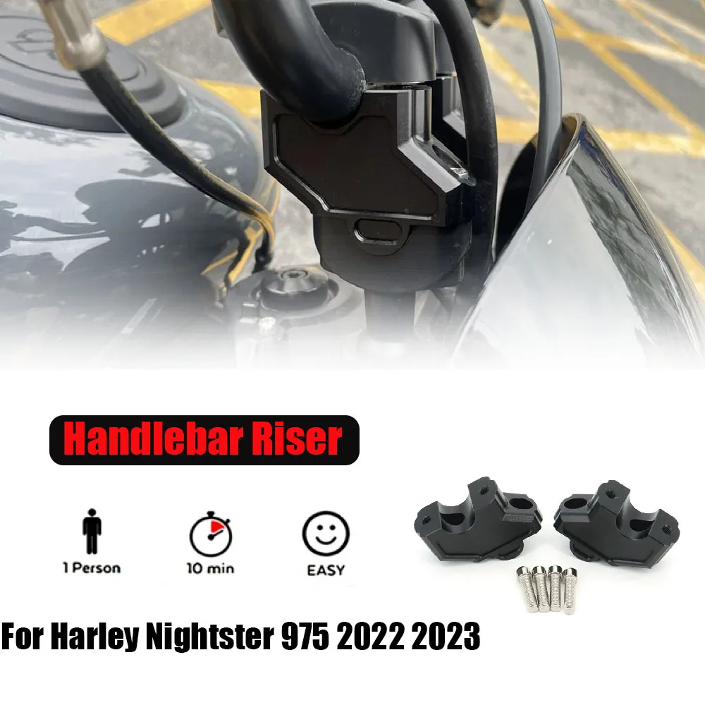 FOR Harley Nightster 975 RH975 RH 975 2022 2023 Motorcycle New Style Black Handlebar Riser Fat HandleBars Clamp Accessory
FOR Harley Nightster 975 RH975 RH 975 2022 2023 Motorcycle New Style Black Handlebar Riser Fat HandleBars Clamp Accessory