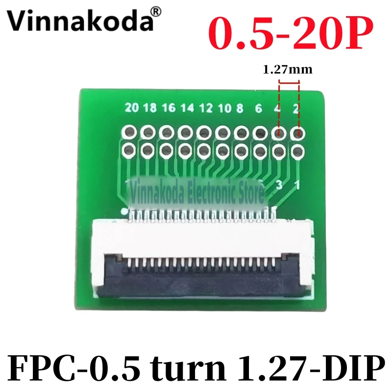 Fpc-20p 0.5socket conversion test board FPC/ FFC-0.5mm to 1.27mm-DIP in-line flexible cable conversion board
Fpc-20p 0.5socket conversion test board FPC/ FFC-0.5mm to 1.27mm-DIP in-line flexible cable conversion board