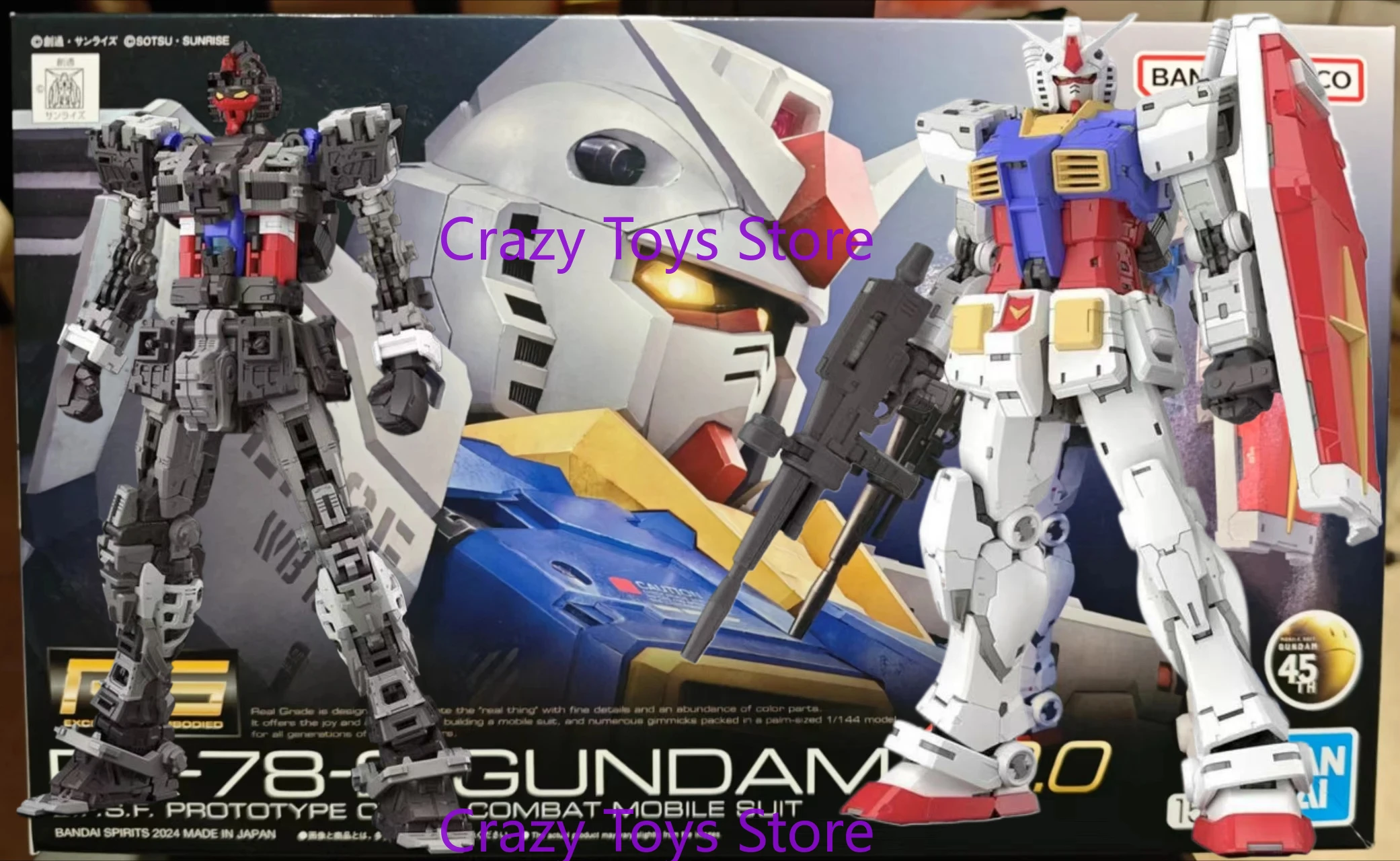 В наличии Bandai RG 1/144 GUNDAM RX-78-2 GUNDAM VER.2.0 Модель экшн-истребителя, собранная серия моделей с оригинальной коробкой
В наличии Bandai RG 1/144 GUNDAM RX-78-2 GUNDAM VER.2.0 Модель экшн-истребителя, собранная серия моделей с оригинальной коробкой