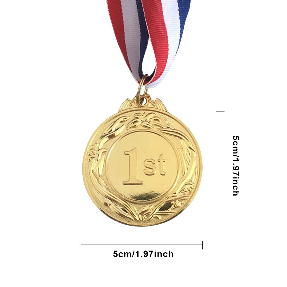 5 см золотые/серебряные/бронзовые медали, награды с лентой на шею, студенческие награды, металлические медали-победители для марафонских игр с мячом 
5 см золотые/серебряные/бронзовые медали, награды с лентой на шею, студенческие награды, металлические медали-победители для марафонских игр с мячом