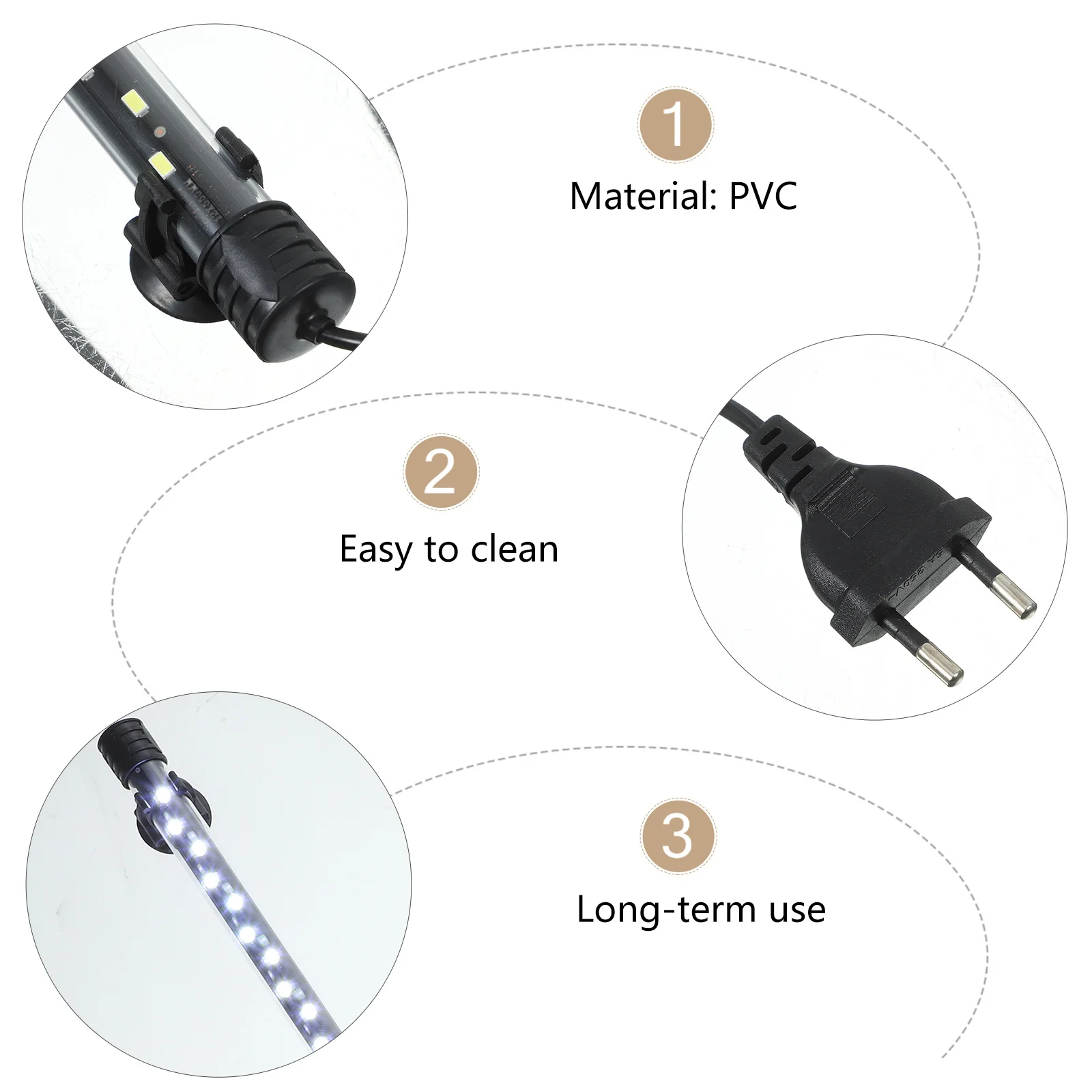 1Pcs Fish Tank Lamp Aquarium Landscaping LED Light Pure White Long-Lasting Material Suction Cups Easy Fixing Fish Tank
1Pcs Fish Tank Lamp Aquarium Landscaping LED Light Pure White Long-Lasting Material Suction Cups Easy Fixing Fish Tank