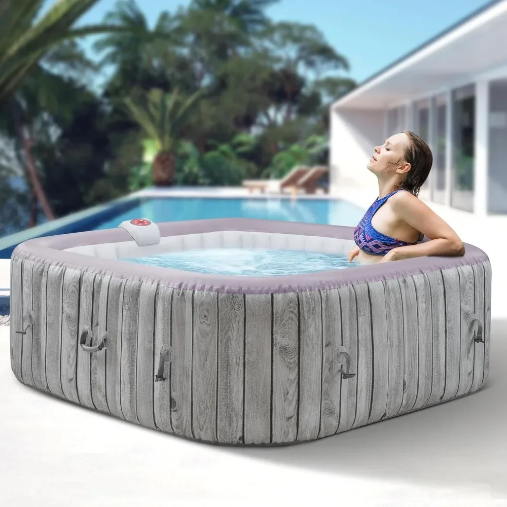 73" Outdoor Hot Tub with Bubble Jets, Insulated Cover, Digital Control Panel, Up To 104°F, 4-6 Person Portable Outdoor Spa
73" Outdoor Hot Tub with Bubble Jets, Insulated Cover, Digital Control Panel, Up To 104°F, 4-6 Person Portable Outdoor Spa
