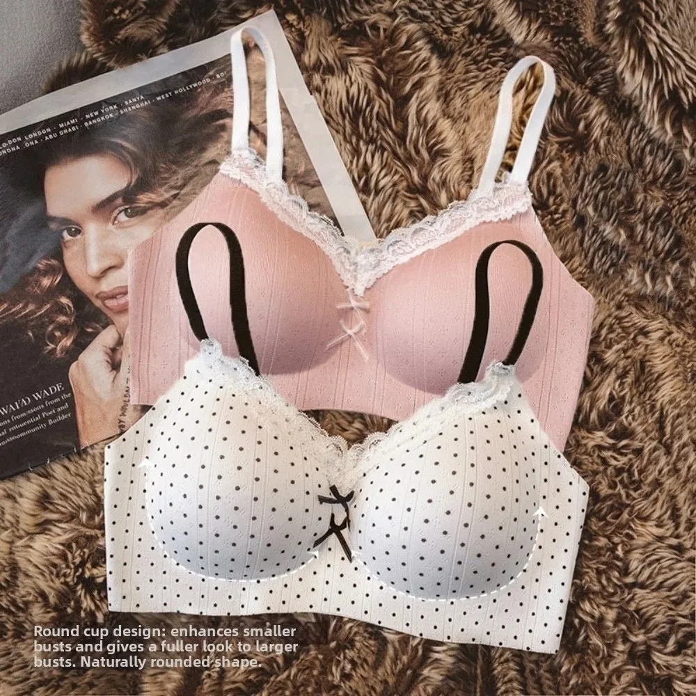Traceless Lace Wireless V Bra Flower Bow Dots Pattern Lace Floral Print Bra Anti-sagging Shockproof Seamless Bras Yoga
Traceless Lace Wireless V Bra Flower Bow Dots Pattern Lace Floral Print Bra Anti-sagging Shockproof Seamless Bras Yoga