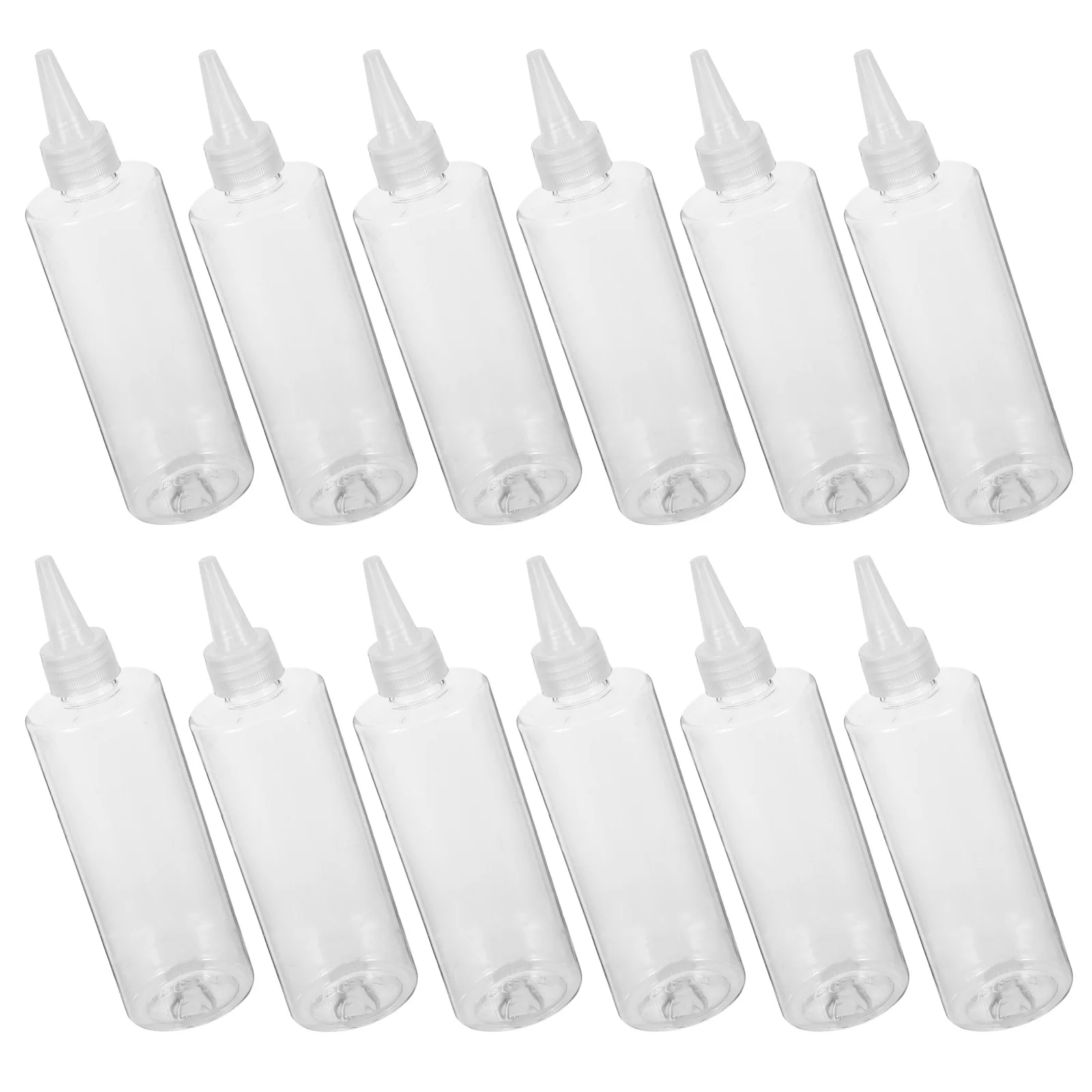 12pcs Squeeze Tip Bottles 250ml Clear Precision Nozzle Leak Proof Travel Toiletry Containers Plastic Reusable Mini for Shampoo
12pcs Squeeze Tip Bottles 250ml Clear Precision Nozzle Leak Proof Travel Toiletry Containers Plastic Reusable Mini for Shampoo