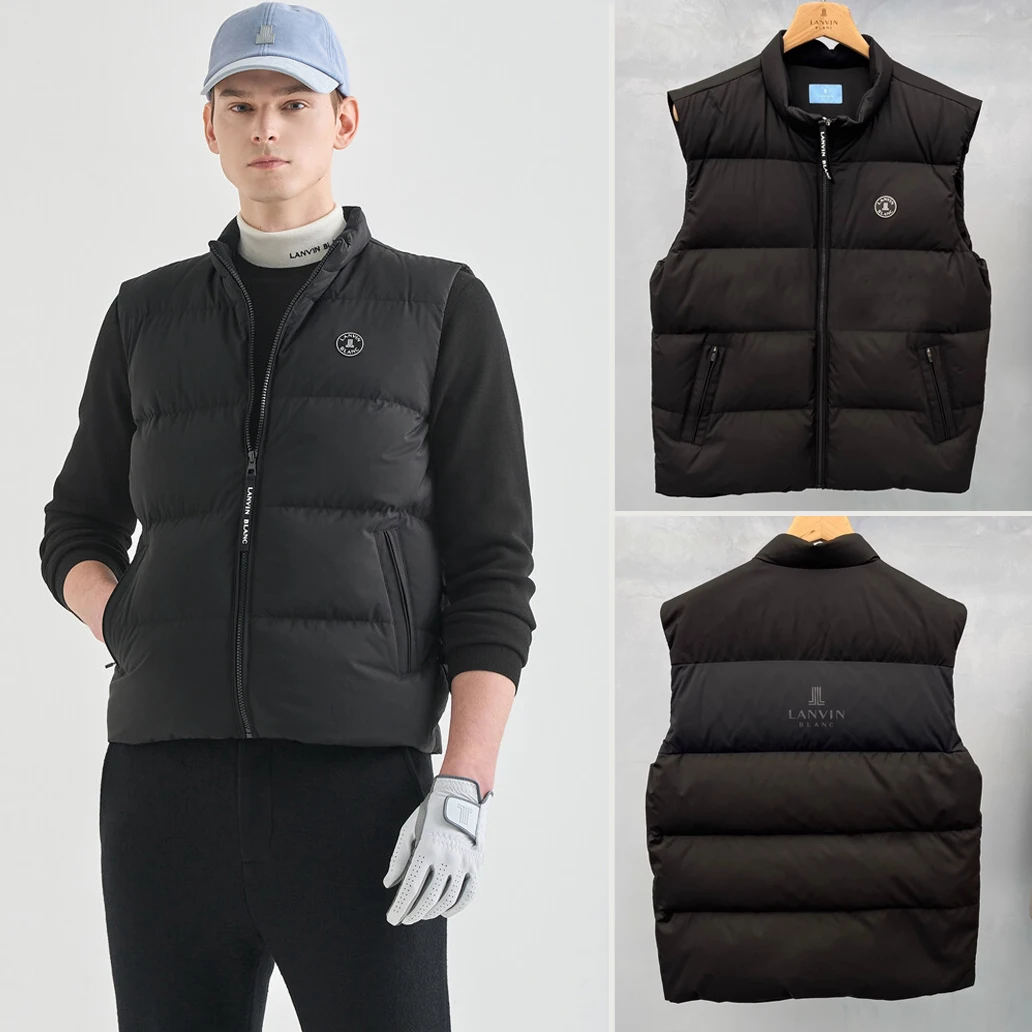 New Golf Apparel Men's Fall/Winter Stand-Up Collar Zipper Down Vest
New Golf Apparel Men's Fall/Winter Stand-Up Collar Zipper Down Vest