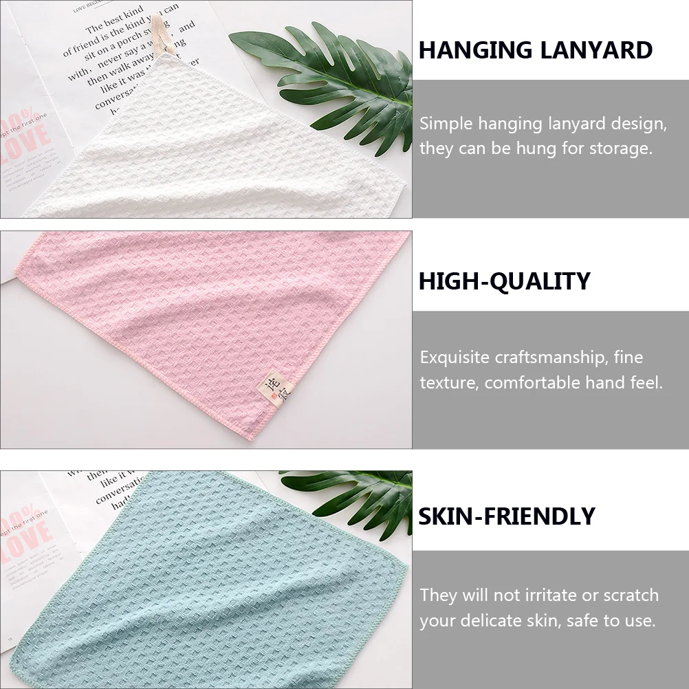 4Pcs Quick-Dry Absorbent Breathable Square Towels Hanging Lanyard for Shower Bath Portable Soft Comfortable Face Cloths 
4Pcs Quick-Dry Absorbent Breathable Square Towels Hanging Lanyard for Shower Bath Portable Soft Comfortable Face Cloths