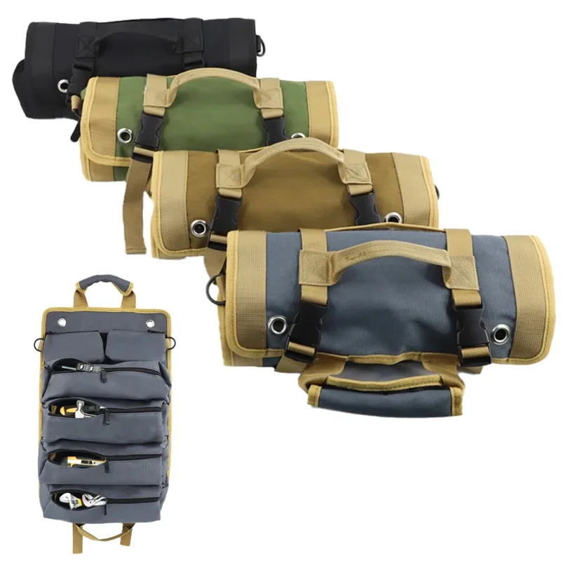 Tool Roll Organizer Multi Pocket Hanging Tool Roll Portable Tool Organizer Carrier Bag for Mechanic/Electrician/Motorcycle/Truck
Tool Roll Organizer Multi Pocket Hanging Tool Roll Portable Tool Organizer Carrier Bag for Mechanic/Electrician/Motorcycle/Truck
