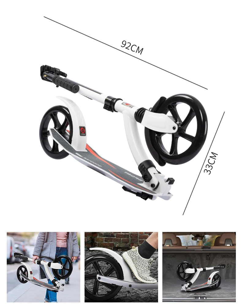 STLF New Kid-Adult 2-Wheel Kick Scooter with Shock Absorbers Freestyle Foot Scooter
STLF New Kid-Adult 2-Wheel Kick Scooter with Shock Absorbers Freestyle Foot Scooter