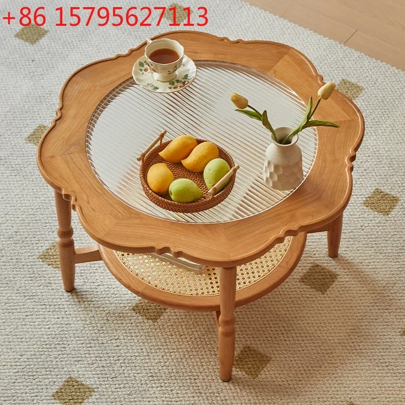 Changhong Glass Size round Side Table Cherrywood Combination Small Apartment
Changhong Glass Size round Side Table Cherrywood Combination Small Apartment
