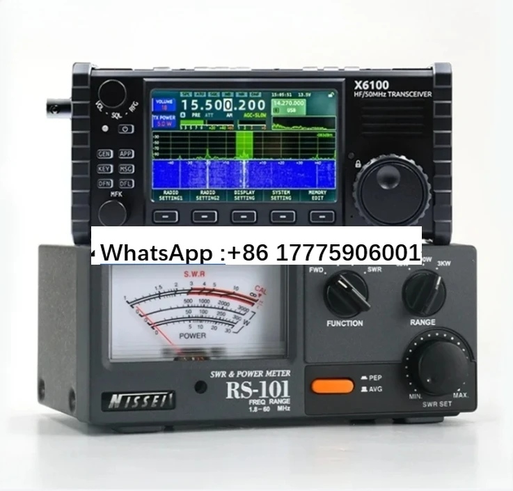 RS-101 1.8-60Mhz 3KW shortwave standing wave meter power meter HF pointer meter
RS-101 1.8-60Mhz 3KW shortwave standing wave meter power meter HF pointer meter
