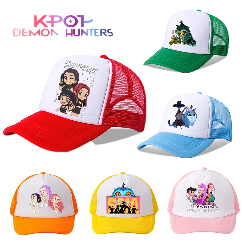 KPop Demon Hunters Baseball Cap Boy Girl Cartoon Anime Peaked Caps Summer Outdoor Tourism Beach Sun Hat Parent Child Webhat Gift
KPop Demon Hunters Baseball Cap Boy Girl Cartoon Anime Peaked Caps Summer Outdoor Tourism Beach Sun Hat Parent Child Webhat Gift
