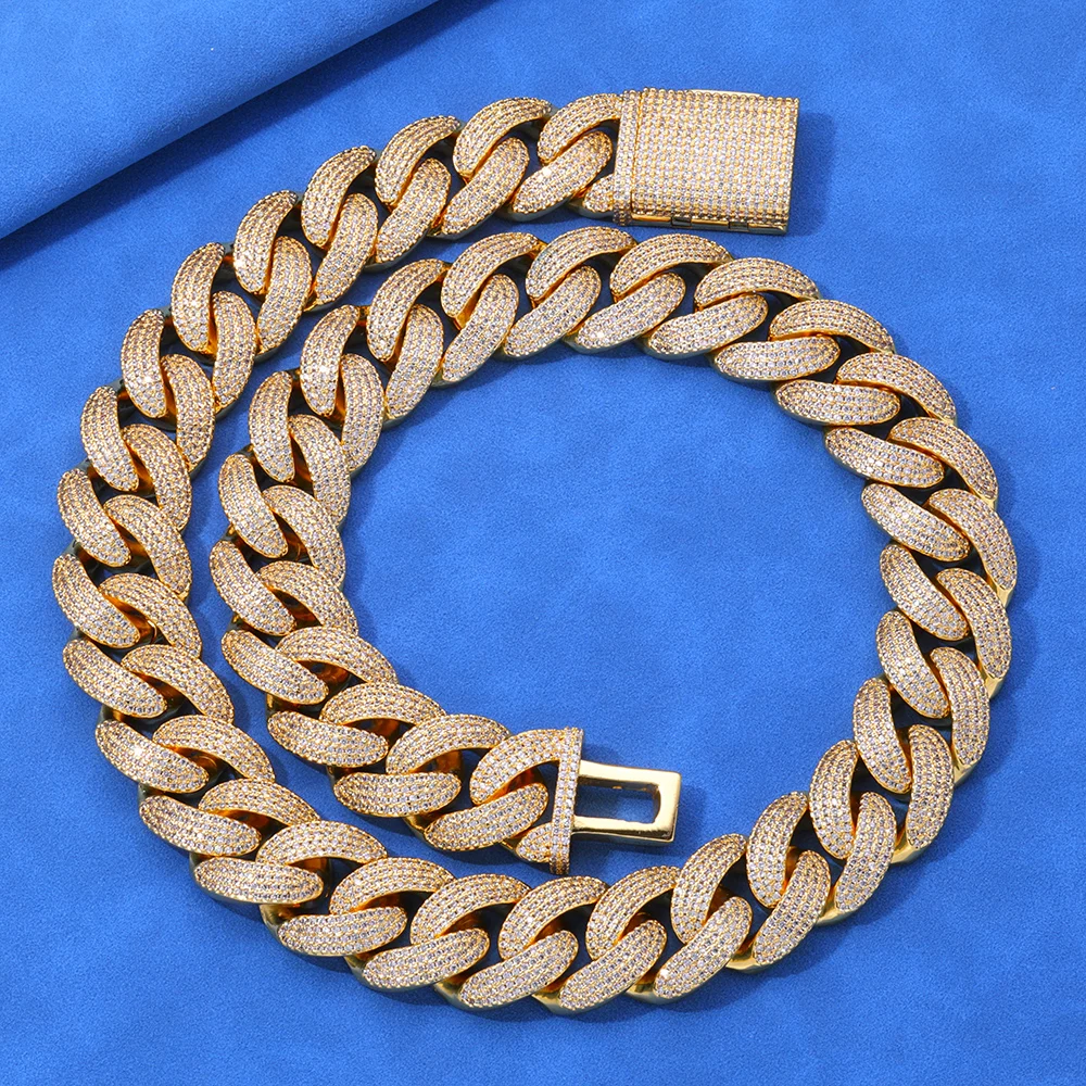 Iced Out 20mm Wide Exquisite Thick Cuban Link Chain Inlay With Brass Shiny 5A Cubic Zirconia Hip Hop Men's Jewelry Gift Choice
Iced Out 20mm Wide Exquisite Thick Cuban Link Chain Inlay With Brass Shiny 5A Cubic Zirconia Hip Hop Men's Jewelry Gift Choice