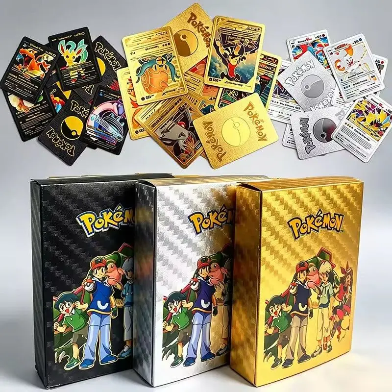 55pc English card Charizard Gold Foil Cards Golden Letters English Spanish Game Card Metalicas Vmax Gx Series Giftq
55pc English card Charizard Gold Foil Cards Golden Letters English Spanish Game Card Metalicas Vmax Gx Series Giftq