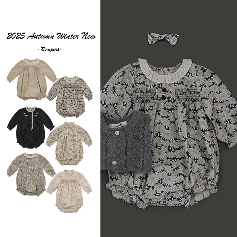 2025 Autumn Winter Long Sleeved Girls' Bodysuits Baby Clothing Print Pattern Casual Cotton Quality Baby Triangle Crawling Suit
2025 Autumn Winter Long Sleeved Girls' Bodysuits Baby Clothing Print Pattern Casual Cotton Quality Baby Triangle Crawling Suit
