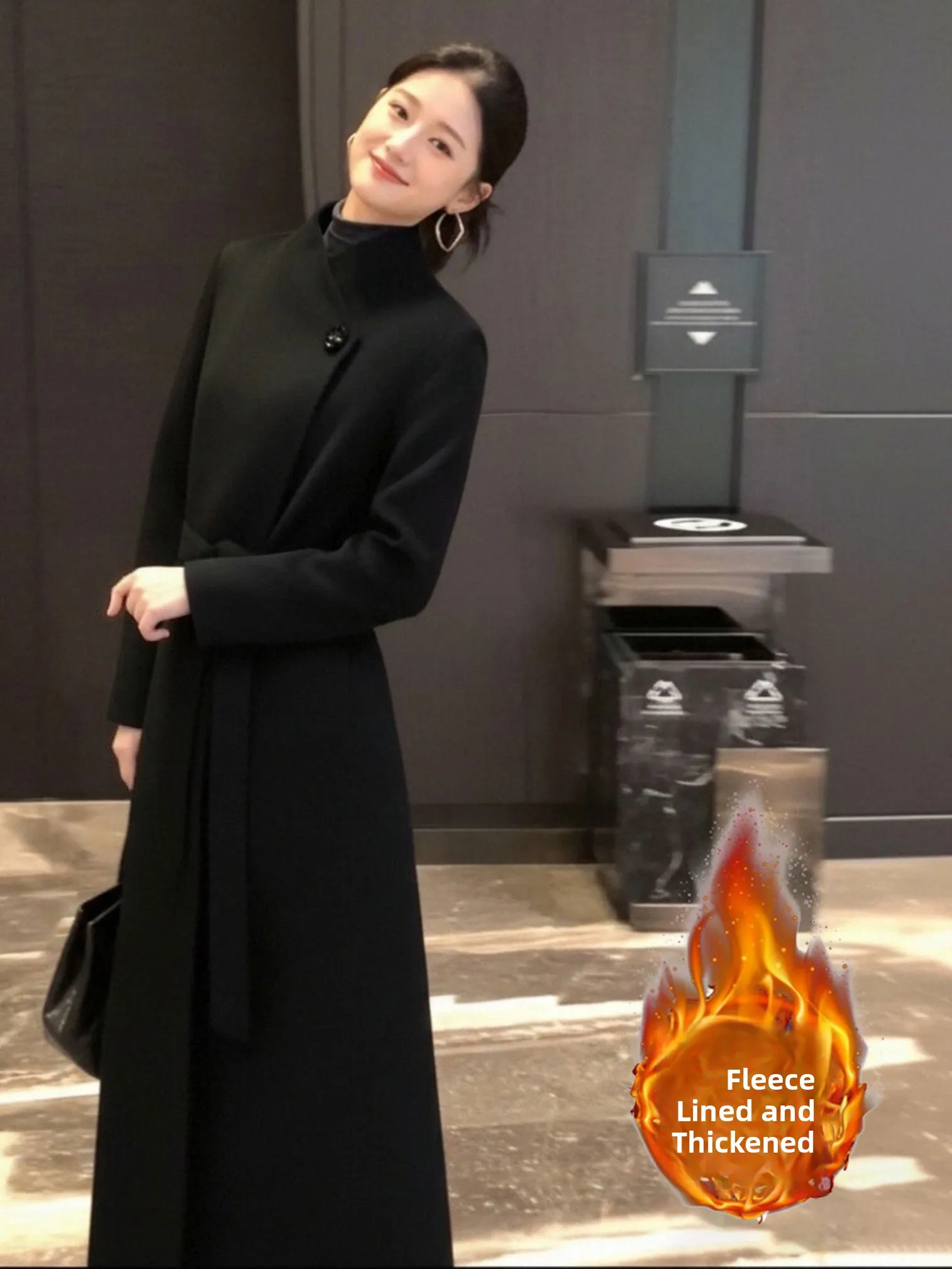Elegant Thickened Cotton Women's Jacket with Belt Mid-Length Coat Stylish Winter Outerwear QY0182A Polyester Fiber Long Sleeve
Elegant Thickened Cotton Women's Jacket with Belt Mid-Length Coat Stylish Winter Outerwear QY0182A Polyester Fiber Long Sleeve