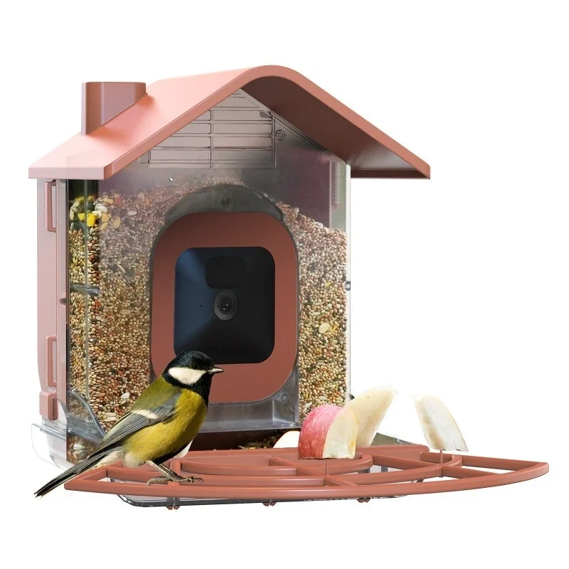 Bird watcher with camera shell anti-squirrel large capacity removable and washable outdoor wall bird feeder
Bird watcher with camera shell anti-squirrel large capacity removable and washable outdoor wall bird feeder