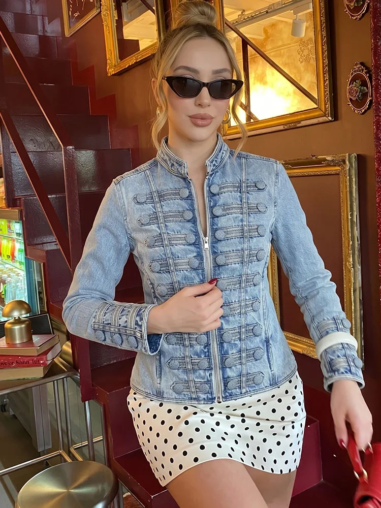 HH Women's Military Cropped Denim Jacket 2026 Spring Fall Light Wash Stand Collar Jean Coat Casual Vacation Outerwear
HH Women's Military Cropped Denim Jacket 2026 Spring Fall Light Wash Stand Collar Jean Coat Casual Vacation Outerwear