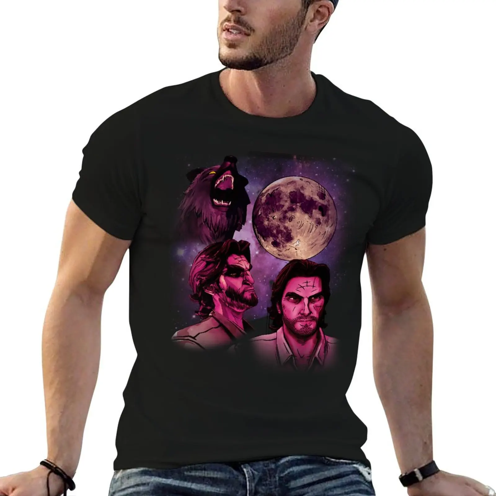 Three Bigby Wolf Moon T-Shirt man t shirt summer t shirt man casual T-Shirt
Three Bigby Wolf Moon T-Shirt man t shirt summer t shirt man casual T-Shirt
