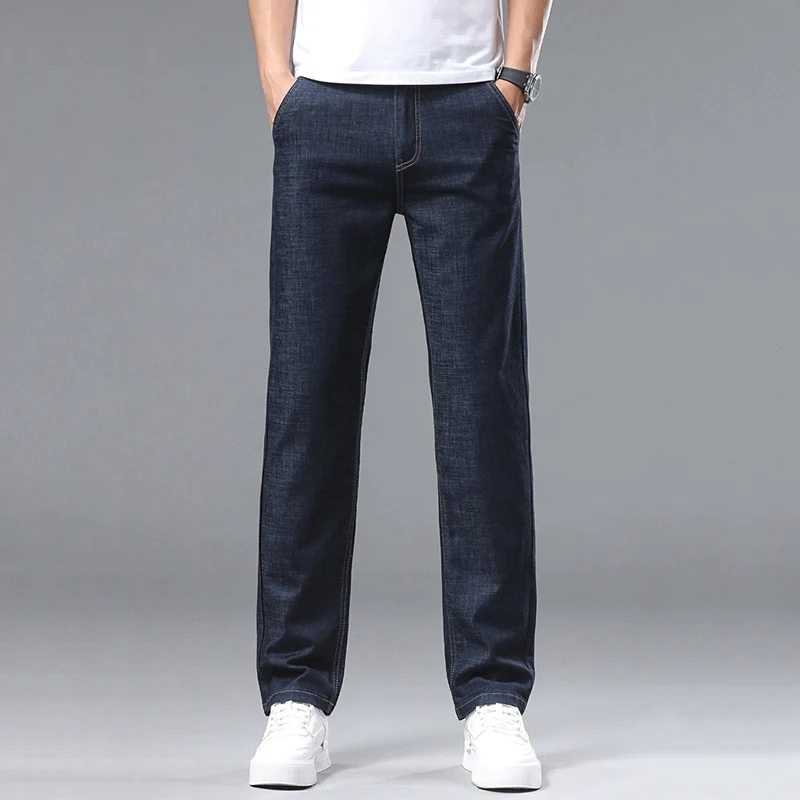 Men Spring Autumn Business Slim Fit Straight Leg Jeans Male Comfortable Daily Commute Denim Pants Classic Light Blue Trousers
Men Spring Autumn Business Slim Fit Straight Leg Jeans Male Comfortable Daily Commute Denim Pants Classic Light Blue Trousers
