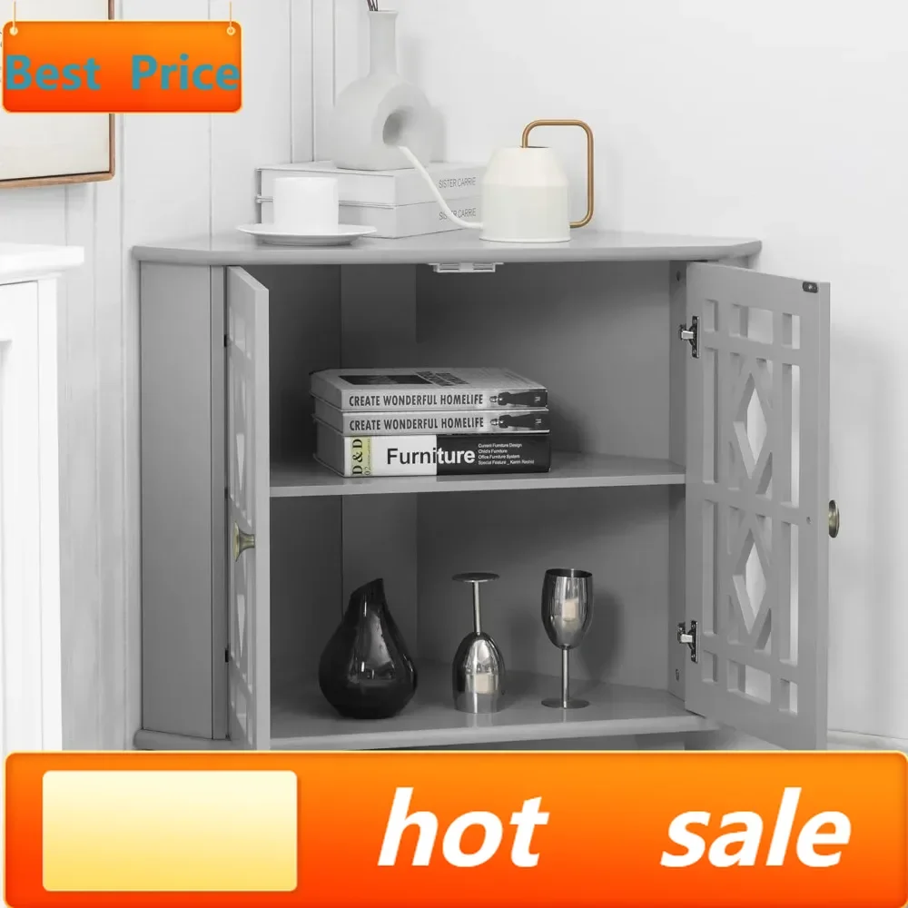 Hot sales32'' Corner Shelf Cabinet with 2 Doors, 2-Tier Storage for Living Room, Dining & Bathroom (Grey)
Hot sales32'' Corner Shelf Cabinet with 2 Doors, 2-Tier Storage for Living Room, Dining & Bathroom (Grey)
