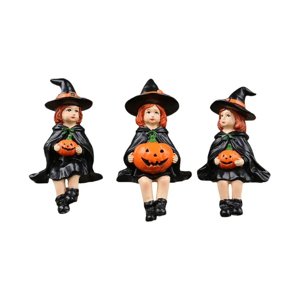 3pcs Cute Witch Holding Pumpkin Statue Handmade Resin Crafts Halloween Statue Decoration Witch Ornament Table Centerpieces
3pcs Cute Witch Holding Pumpkin Statue Handmade Resin Crafts Halloween Statue Decoration Witch Ornament Table Centerpieces