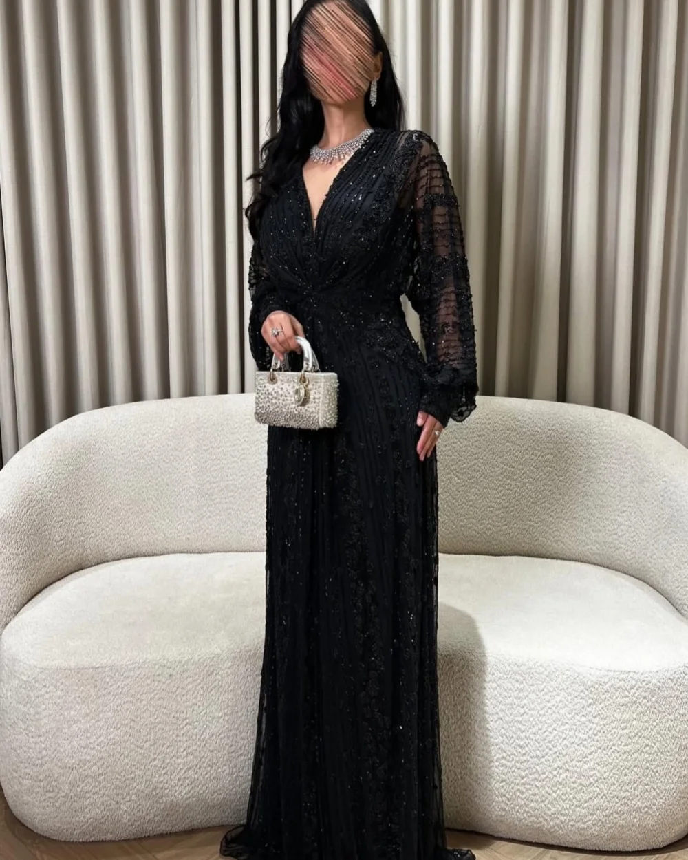 Customized Fashion Women Sequined Beading Straight Evening Dresses Elegant Sexy V-neck Long Sleeves Floor Lenght Prom Dresses
Customized Fashion Women Sequined Beading Straight Evening Dresses Elegant Sexy V-neck Long Sleeves Floor Lenght Prom Dresses