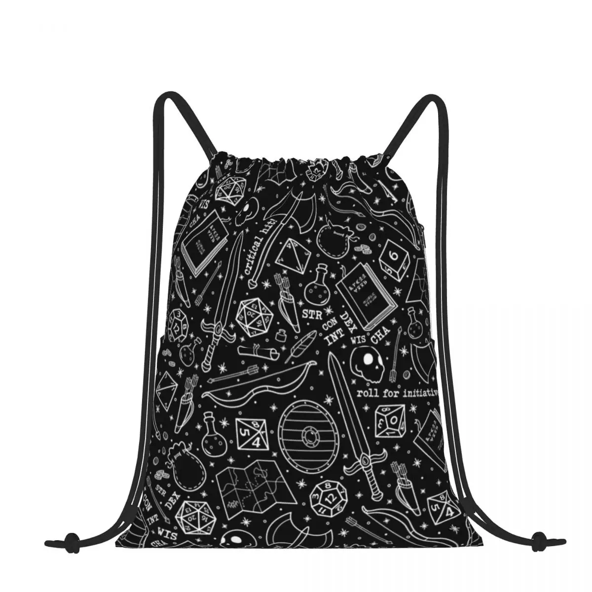 Drawstring Backpack Fantasy RPG Shoulder Bag Zipper Pocket Sports & Travel Hikes Portables Bag
Drawstring Backpack Fantasy RPG Shoulder Bag Zipper Pocket Sports & Travel Hikes Portables Bag