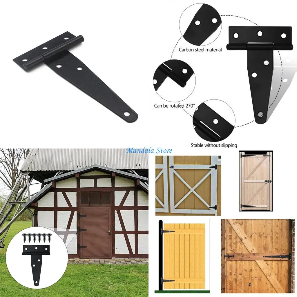 U2JC Industrial Heavy Duty T Hinges Rustproof Shed Door Hinges for Sheds & Barns
U2JC Industrial Heavy Duty T Hinges Rustproof Shed Door Hinges for Sheds & Barns