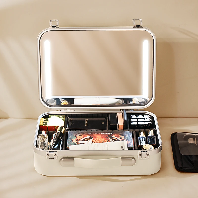 Popular Led Light Touch Switch Cosmetic Storage Box Large Capacity Multifunction Waterproof Handle Makeup Organizer Bag Travel
Popular Led Light Touch Switch Cosmetic Storage Box Large Capacity Multifunction Waterproof Handle Makeup Organizer Bag Travel