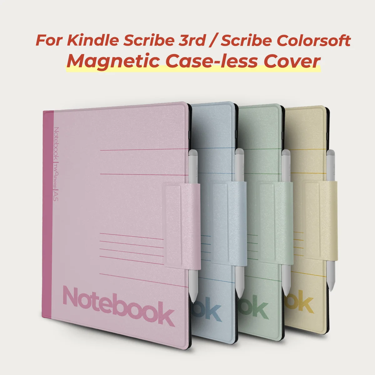 twosheep Classic Notebook Magnetic Core Case suit for Kindle Scribe 11 Inch 2025 Scribe Colorsoft Auto Wake Pen Holder Stand She
twosheep Classic Notebook Magnetic Core Case suit for Kindle Scribe 11 Inch 2025 Scribe Colorsoft Auto Wake Pen Holder Stand She