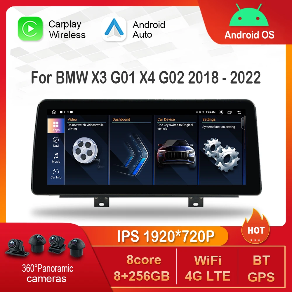 12.3 inch 1920*720P HD Touch Screen for BMW X3 G01 X4 G02 2018 - 2022 EVO System Android Car Radio Multimedia Player DSP 4G WiFi
12.3 inch 1920*720P HD Touch Screen for BMW X3 G01 X4 G02 2018 - 2022 EVO System Android Car Radio Multimedia Player DSP 4G WiFi
