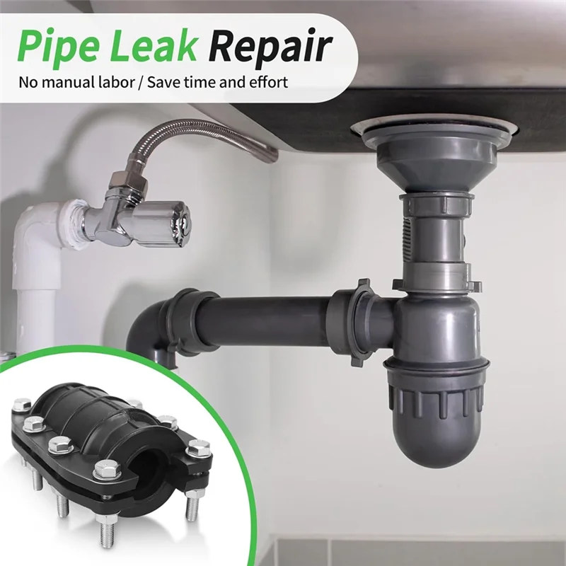 Зажим для ремонта труб WCS-1 дюйм, комплект для ремонта аварийных труб для пластиковых и металлических труб (24–26 мм), 2 упаковки
Зажим для ремонта труб WCS-1 дюйм, комплект для ремонта аварийных труб для пластиковых и металлических труб (24–26 мм), 2 упаковки