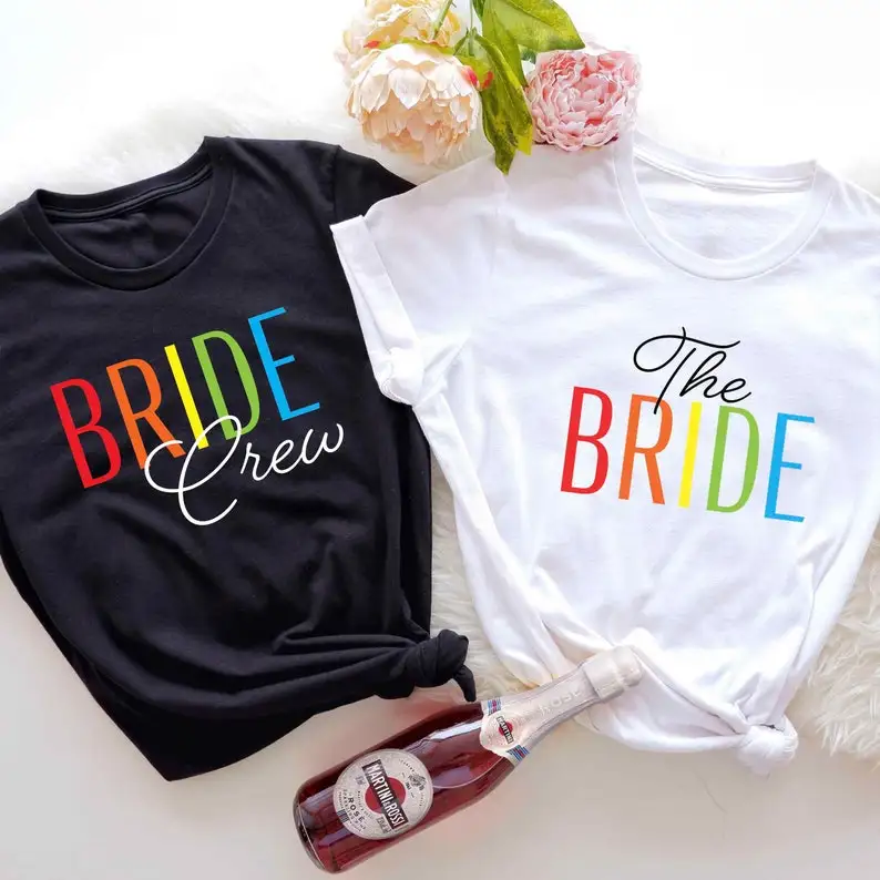 Rainbow Bride Crew Bachelorette Party Shirts Short Sleeve Top Tees O Neck Fashion 100% Cotton Streetwear harajuku goth harajuku
Rainbow Bride Crew Bachelorette Party Shirts Short Sleeve Top Tees O Neck Fashion 100% Cotton Streetwear harajuku goth harajuku