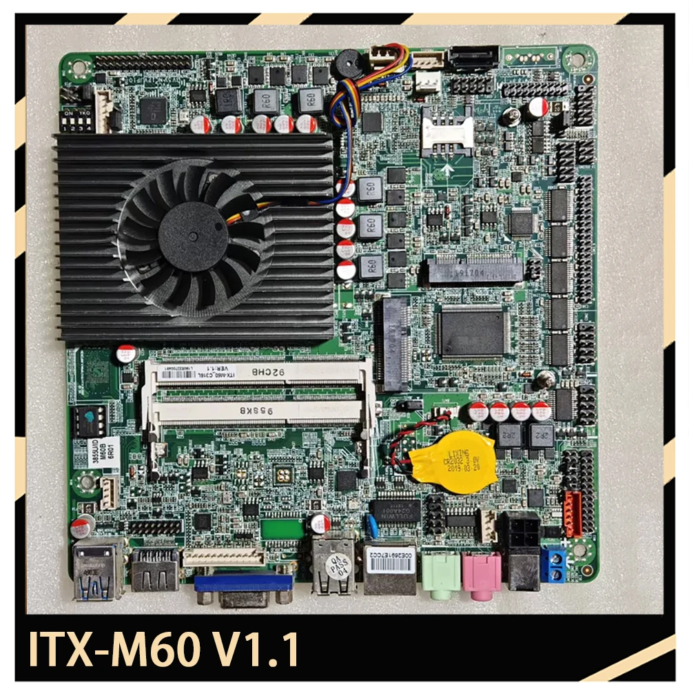 ITX-M60 V1.1 Industrial control motherboard 3855U DDR3 TDP 15W
ITX-M60 V1.1 Industrial control motherboard 3855U DDR3 TDP 15W