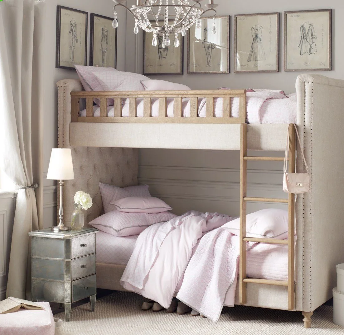 American-style Children's Solid Wood Bunk Bed Multifunctional High and Low Parallel RH Bed Light Luxury Design
American-style Children's Solid Wood Bunk Bed Multifunctional High and Low Parallel RH Bed Light Luxury Design