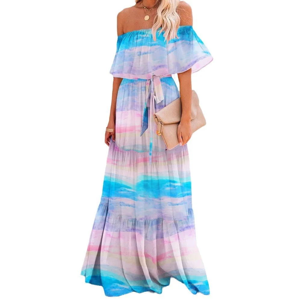 Office Summer Fashionable And Sexy Women's Floral Print Long Dress Printed Gradient Color Maxi Wrap Dress
Office Summer Fashionable And Sexy Women's Floral Print Long Dress Printed Gradient Color Maxi Wrap Dress