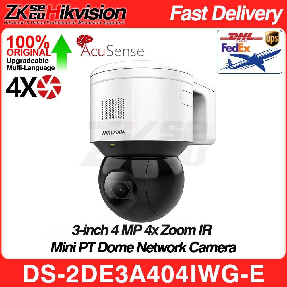 Hikvision DS-2DE3A404IWG-E 3- дюймовый 4MP 4X Zoom IR Mini PTZ Dome Acusense Network POE IP Camera 2-Way Audio 50m IR SD Slot Alarm
Hikvision DS-2DE3A404IWG-E 3- дюймовый 4MP 4X Zoom IR Mini PTZ Dome Acusense Network POE IP Camera 2-Way Audio 50m IR SD Slot Alarm