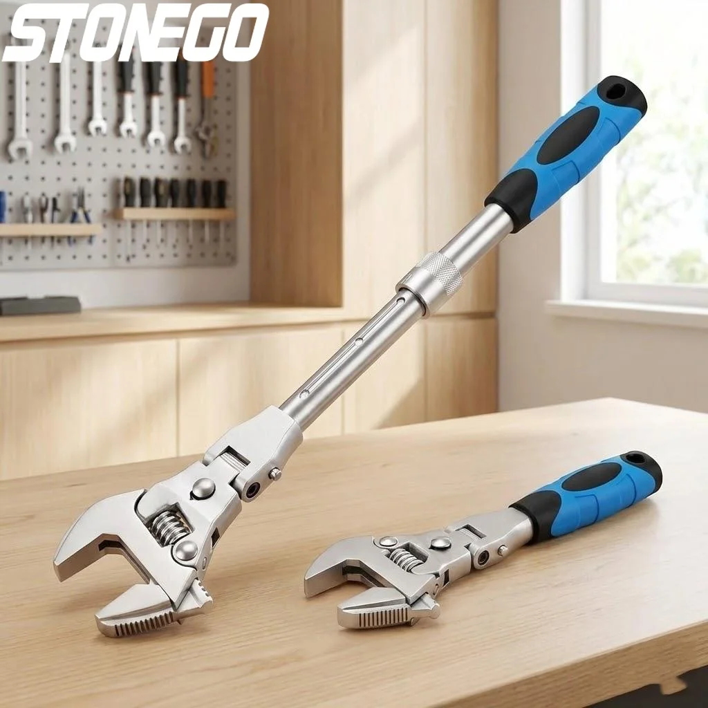 Регулируемый гаечный ключ-трещотка 5-в-1 с поворотной головкой из нержавеющей стали для механиков, сантехников, домашнего использования, выдвижной, устойчивый к ржавчине
Регулируемый гаечный ключ-трещотка 5-в-1 с поворотной головкой из нержавеющей стали для механиков, сантехников, домашнего использования, выдвижной, устойчивый к ржавчине