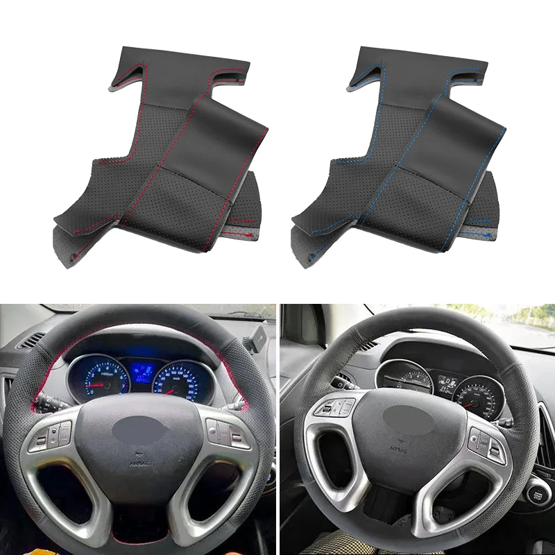 Hand Braid Perforated Microfiber Leather Car-styling Inner Steering Wheel Cover For Hyundai Tucson ix35 2011 2012 2013 2014 2015
Hand Braid Perforated Microfiber Leather Car-styling Inner Steering Wheel Cover For Hyundai Tucson ix35 2011 2012 2013 2014 2015